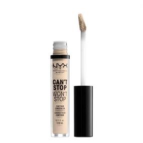 img 4 attached to 💁 NYX PROFESSIONAL MAKEUP Can't Stop Won't Stop Contour Concealer, Long-Lasting 24h Full Coverage for a Matte Finish - Fair