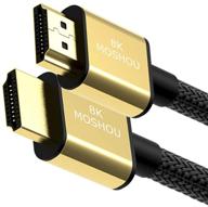 🔌 sikai moshou ultra high speed hdmi 2.1 cable 8k 60hz, 4k 120hz, 3d ultra hdr 48gbps hifi earc dolby atmos hdcp2.2 hdmi cable compatible with samsung qled 8k q900 tv, tcl roku tv, vizio tv (15 feet): high-performance connectivity for immersive home entertainment logo