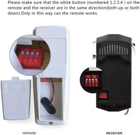 img 1 attached to 🔧 Enhance Your Ceiling Fan Experience: Hampton Bay UC7078T UC7067 Fan-HD UC7083T Remote Control Kit - Original Replacement with Receiver