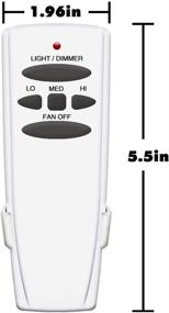 img 2 attached to 🔧 Enhance Your Ceiling Fan Experience: Hampton Bay UC7078T UC7067 Fan-HD UC7083T Remote Control Kit - Original Replacement with Receiver