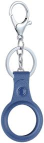 img 4 attached to 🔵 AirTag Case: Ultimate Protection for Your Apple AirTag Accessories - Shockproof Holder with Keychain, Original Size Cover, and Durable Key Ring Loop - Blue