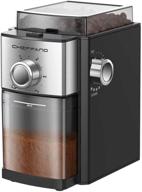 ☕ cheffano electric coffee bean grinder - conical burr grinder with 1500w power, 8.8oz large bean hopper, 17 grinding settings, and up to 12 cups capacity for espresso, french press, percolator maker логотип