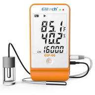🌡️ elitech gsp-6g digital temperature humidity data logger with detachable buffered probe - pack of 50 logo