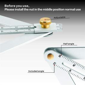 img 2 attached to 📏 Aluminium Protractor Straight Finder for Accurate Ceiling Woodworking