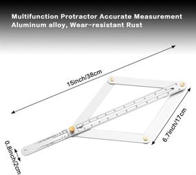 img 3 attached to 📏 Aluminium Protractor Straight Finder for Accurate Ceiling Woodworking