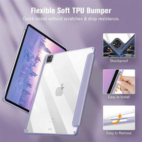 img 1 attached to Fintie Hybrid Slim Case For IPad Pro 12 Tablet Accessories