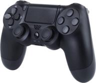 ps4 compatible wireless game controller with dual vibration, audio function, and 800mah battery (black) логотип