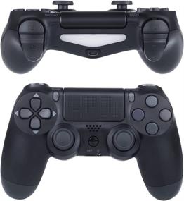 img 1 attached to PS4 Compatible Wireless Game Controller with Dual Vibration, Audio Function, and 800mAh Battery (Black)