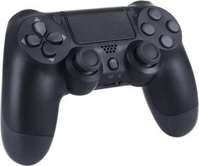 img 3 attached to PS4 Compatible Wireless Game Controller with Dual Vibration, Audio Function, and 800mAh Battery (Black)