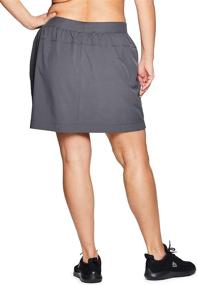 img 2 attached to 🏃 RBX Active Women's Plus Size Stretch Woven Athletic Skort with Built-in Bike Short and Convenient Pockets