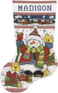 tobin dw5974 snowman stocking counted logo