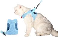 adjustable padded cat vest - kicphoo cat leash and harness set for walking, comfortable soft breathable mesh, ideal kitten harness logo