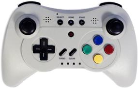 img 2 attached to 🎮 Enhance Your Gaming Experience with the Old Skool Wireless Pro Controller Game Pad for Nintendo Wii U - Grey