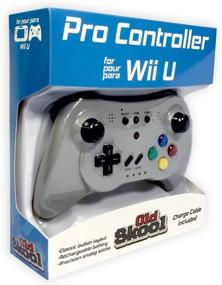 img 1 attached to 🎮 Enhance Your Gaming Experience with the Old Skool Wireless Pro Controller Game Pad for Nintendo Wii U - Grey