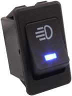 universal auto car tomall replacement led fog light toggle switch dc 12v 35a on/off blue led light switch logo