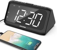 anjank digital dual alarm clock radio: usb charger, dimmer, fm radio, sleep timer logo