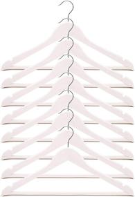 img 4 attached to 👔 IKEA White Bumerang Pack of 8 Wooden Clothes Coat Hangers