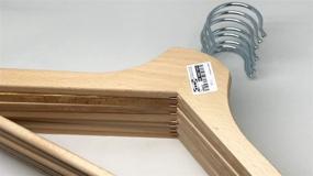 img 1 attached to 👔 IKEA White Bumerang Pack of 8 Wooden Clothes Coat Hangers