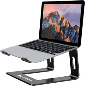 img 4 attached to Banshou Aluminum Laptop Stand: Ergonomic Metal Riser for Mac MacBook Pro Air Apple Notebook – Detachable Portable Holder for 10-17 inch Laptops (Black)