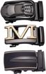 buckle automatic fashion design sliding men's accessories and belts logo