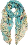 🦋 stylish floral butterfly print scarves: yusongirl lightweight shawl wraps for women, perfect for all seasons logo