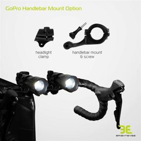 img 1 attached to 🚴 Bright Eyes 2-Pack - Aircraft Aluminum Waterproof 300 Lumens LED Bike Light Set (Headlight, Taillight) - Enhanced SEO