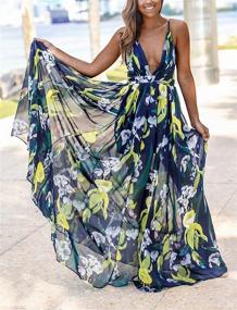 img 2 attached to FANDEE Summer Dresses Floral Chiffon Women's Clothing for Dresses