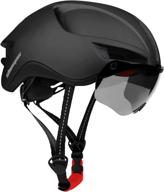 shinmax sm-t88: ultralight adult bike helmet with magnetic goggles & usb rechargeable light for enhanced cycling safety and comfort logo