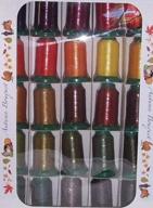 🍂 autumn colors set of 25 poly x 40 embroidery machine thread spools logo