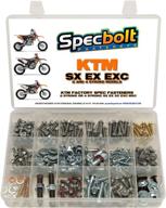 🔧 specbolt brand 250pc bolt kit for ktm sx ex exc mx dirtbike maintenance | oem spec fastener set logo