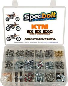 img 4 attached to 🔧 Specbolt Brand 250pc Bolt Kit for KTM SX EX EXC MX Dirtbike Maintenance | OEM Spec Fastener Set