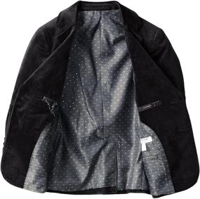 img 1 attached to 🧥 Chic and Stylish: Isaac Mizrahi Little Velvet Blazer for Boys' Clothing