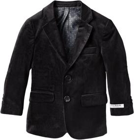 img 3 attached to 🧥 Chic and Stylish: Isaac Mizrahi Little Velvet Blazer for Boys' Clothing