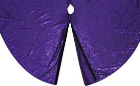 img 1 attached to 🎄 Purple Sequin Christmas Tree Skirt - 50 inch | Shop PartyDelight