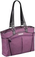 👜 stylish and functional: clark & mayfield reed laptop handbag 17.3" in purple logo