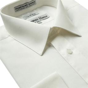 img 1 attached to 👔 Classy and Versatile Sleeve Solid Dress Shirts for Stylish Men