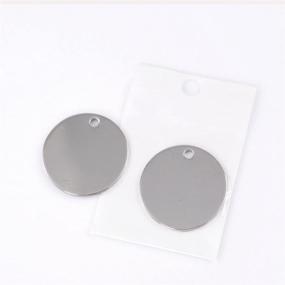 img 3 attached to HOUSWEETY 10Pcs Stainless Stamping Pendants