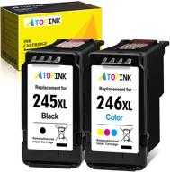 🖨️ atopink remanufactured ink cartridge for canon pg-245xl cl-246xl (black color) - compatible with pixma mg2522 mx492 tr4520 mx490 mg3022 mg2922 mg3320 mg2520 tr4527 printer logo