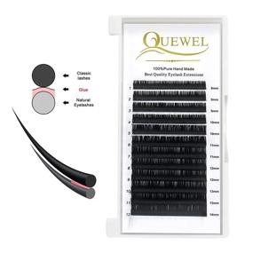 img 2 attached to QUEWEL Eyelash Extension Supplies 0.15 D Curl Mix-8-14mm Classic Individual Lash Extensions - Shop Now