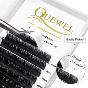 img 3 attached to QUEWEL Eyelash Extension Supplies 0.15 D Curl Mix-8-14mm Classic Individual Lash Extensions - Shop Now