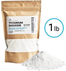 img 1 attached to 🎨 Premium 1 lb Titanium Dioxide Pigment - Soap Whitening Colorant & DIY Crafts - Pure Titanium Dioxide for Soap Making