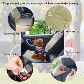 img 2 attached to Pet Front Car Seat Cover For Small Medium Dogs Mayhour Waterproof Scratchproof Non-Slip Rubber Backing Pet Booster Seat