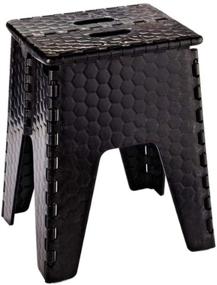 img 1 attached to 🪑 B & R Plastics 152-6BK E-Z Foldz Black 15-inch 'Neat Seat' Step Stool/Seat for Enhanced SEO