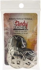 img 2 attached to 🌟 Tandy Leather Star Conchos 1 Inch (25 mm) 1320-01