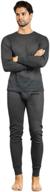 🔥 ultimate comfort and warmth: men's two piece long johns thermal underwear set логотип