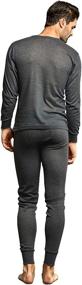 img 3 attached to 🔥 Ultimate Comfort and Warmth: Men's Two Piece Long Johns Thermal Underwear Set