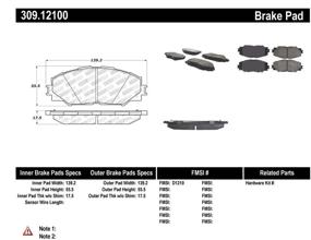 img 3 attached to Улучшите тормозные характеристики с помощью тормозных колодок StopTech 309.12100 Sport, включая шайбы и крепежные элементы