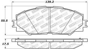 img 1 attached to Улучшите тормозные характеристики с помощью тормозных колодок StopTech 309.12100 Sport, включая шайбы и крепежные элементы