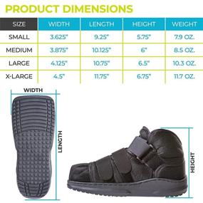 img 2 attached to 👞 Orthopedic Fracture Support Shoe - Lightweight Closed Toe Cast Boot with Adjustable Straps for Medical Foot Protection, Post-Surgery Brace for Bunion or Hammertoe (Size M)