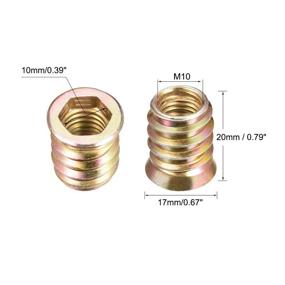 img 2 attached to Uxcell Furniture M10X20Mm Threaded Interface